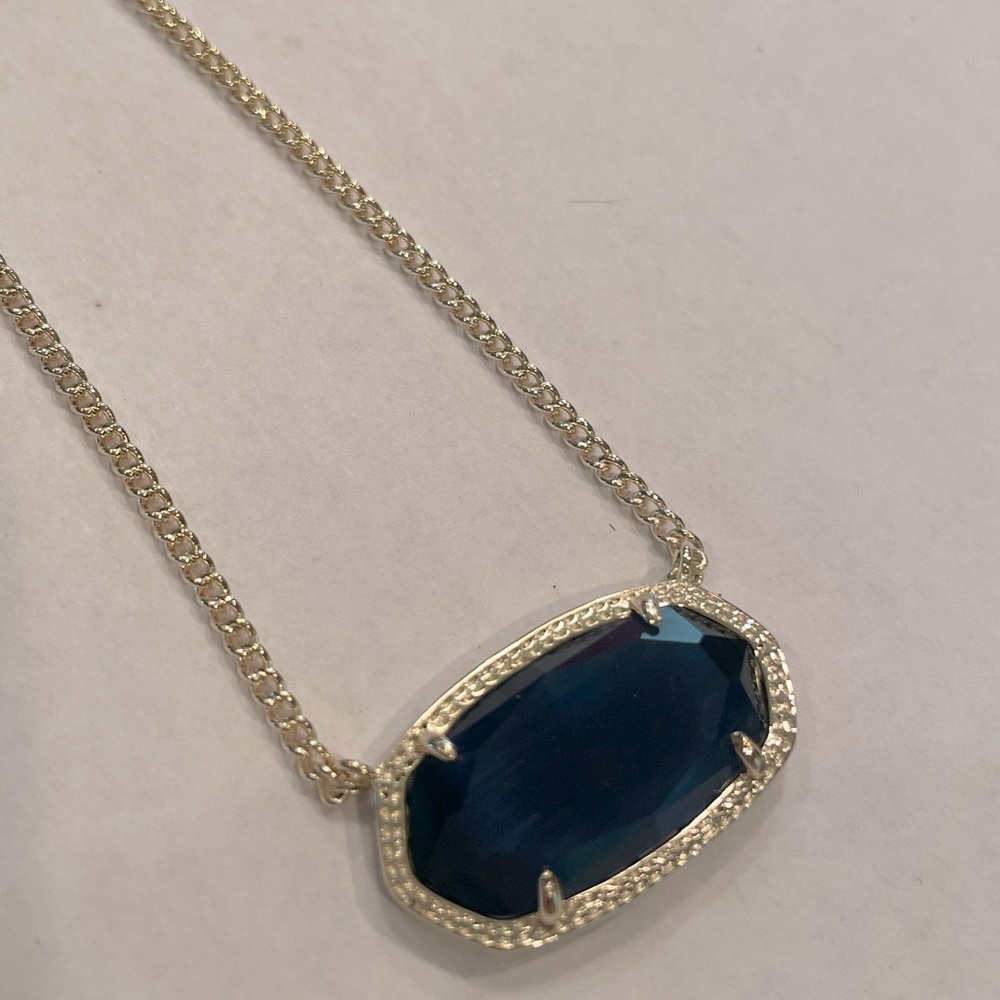 Dark Blue Kendra Scott Necklace